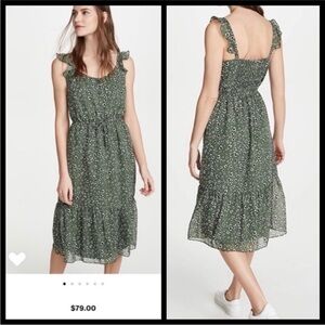 Jack by BB Dakota Olive Animal Print Maxi Dress